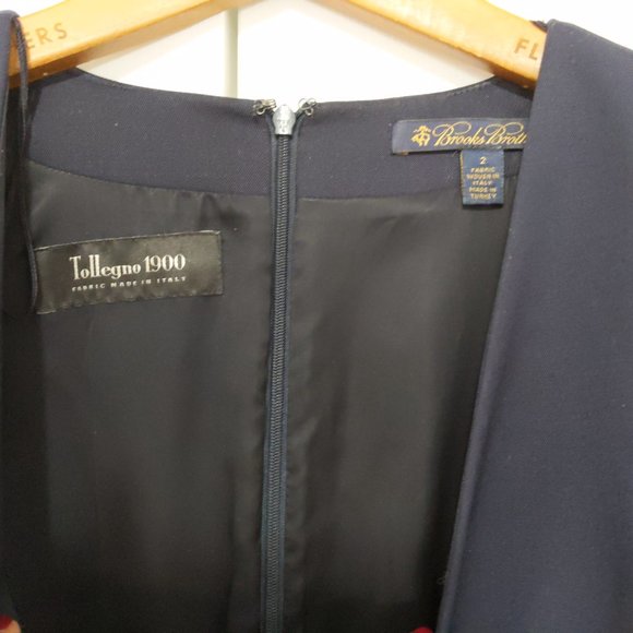 Navy suit style dress - Picture 2 of 4